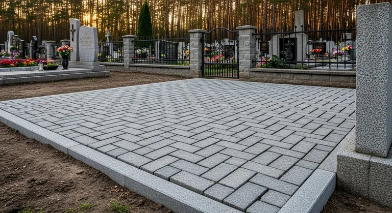 Выполненная работа по благоустройству участка, ПМ043 в Новокузнецке