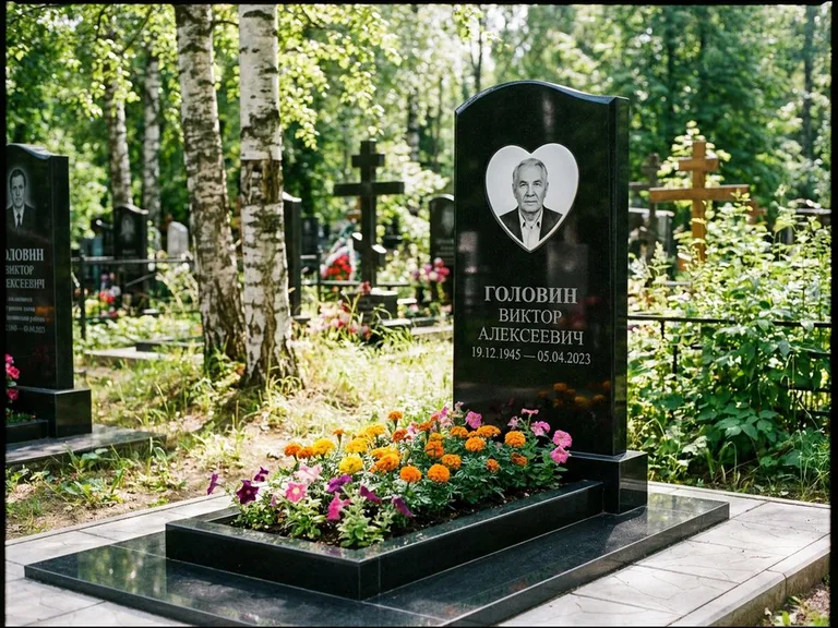 Овальный цветной портрет на керамике в Новокузнецке
