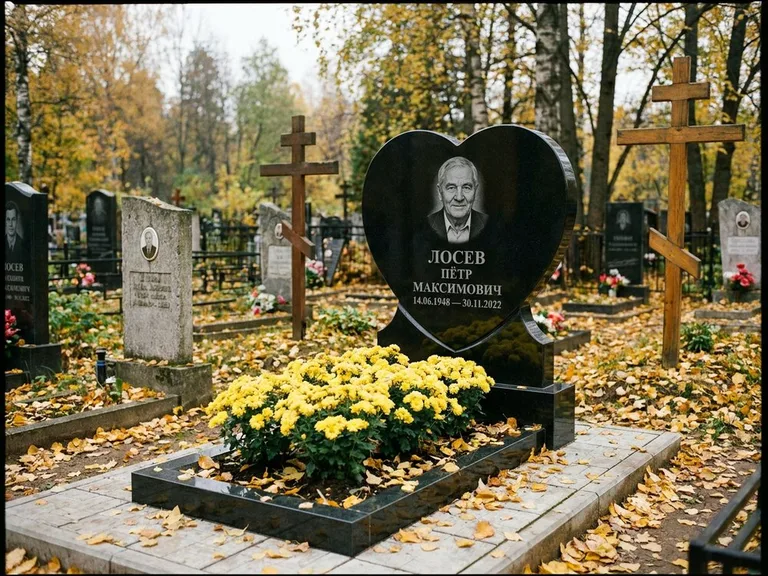 Керамический портрет пожилой женщины в Новокузнецке