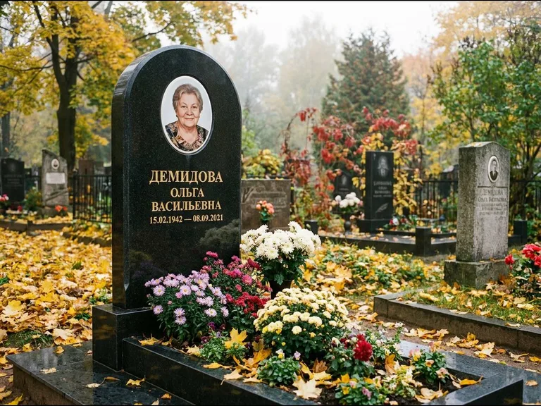 Керамический овал на стеле в Новокузнецке