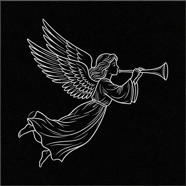 Ангелы — гравировка на памятник в Новокузнецке
