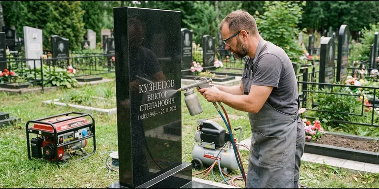 Гравировка с выездом — гравировка на памятник в Новокузнецке