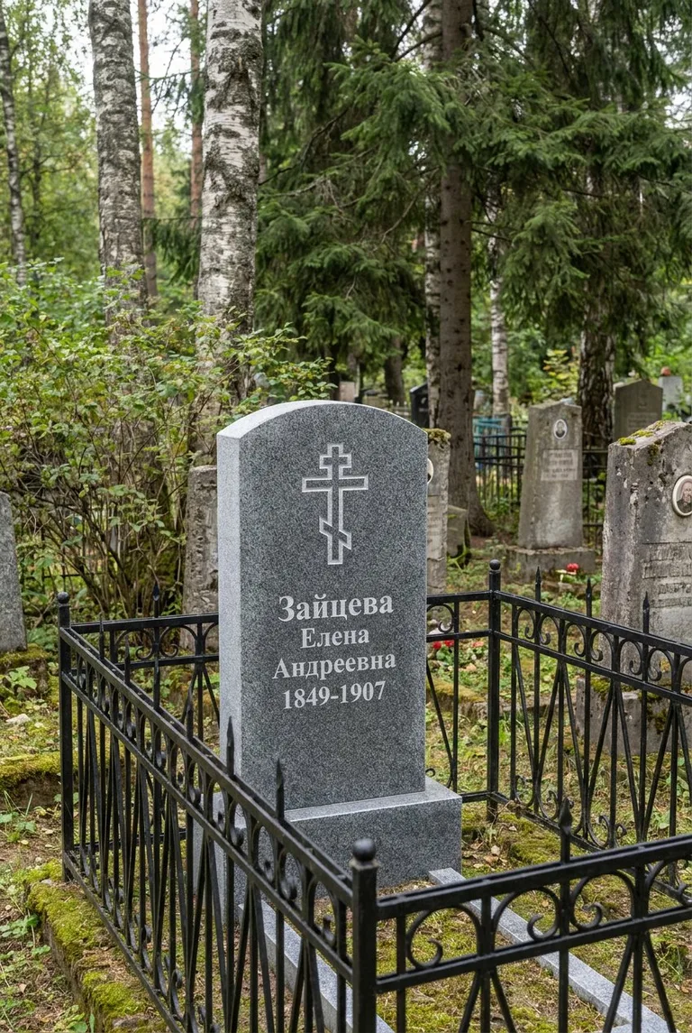 Аллея на Богородском кладбище в Москве