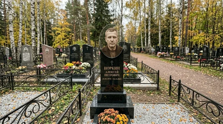 Портрет на стекле на вертикальной стеле в Новокузнецке