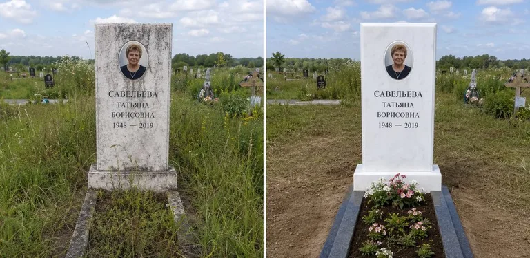 Диптих №21: кованая оградка с пиками — очищена от ржавчины, подкрашена чёрным в Новокузнецке
