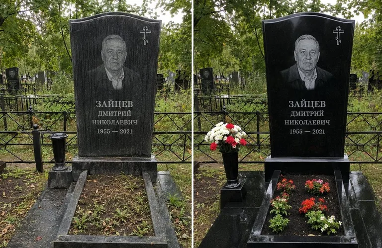 Уборка комплекса со скамьёй и плиткой до и после в Новокузнецке