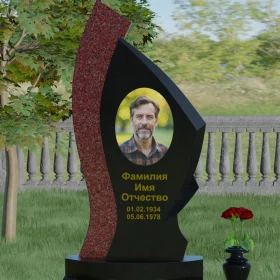 Комбинированный памятник с мемориальным комплексом - П002