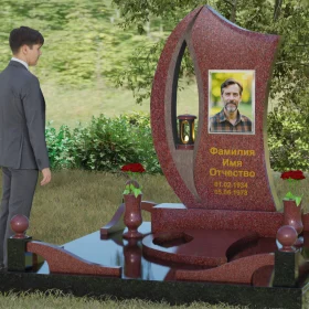 Вертикальный Гранитный памятник П078 - П078