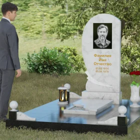 Вертикальный Гранитный памятник П080 - П080