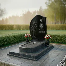 Вертикальный гранитный памятник - ПН227