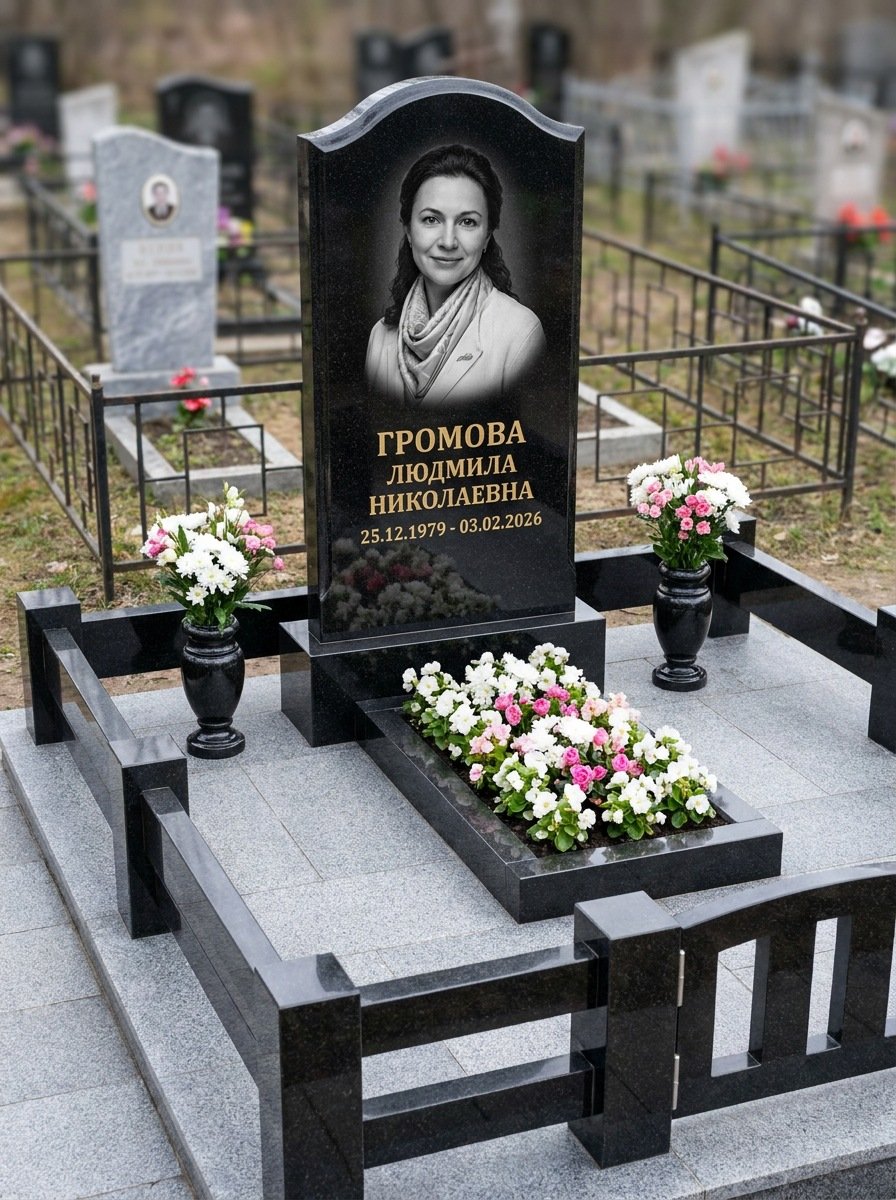 Портрет на памятнике в Новокузнецке — Чёрно-белый портрет подготовили под станок — гравировка на стеле