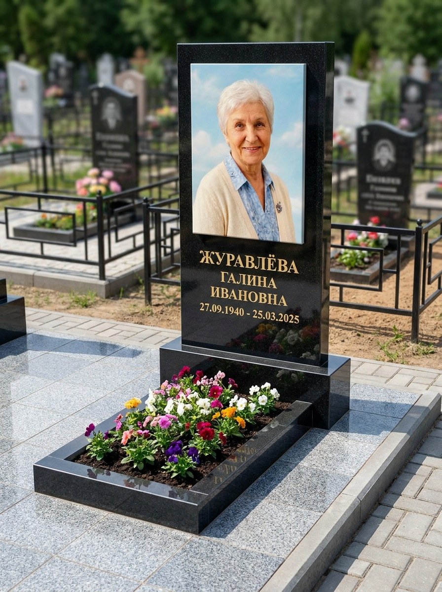 Портрет на памятнике в Новокузнецке — Портрет в полный рост — керамогранит 400×600 мм