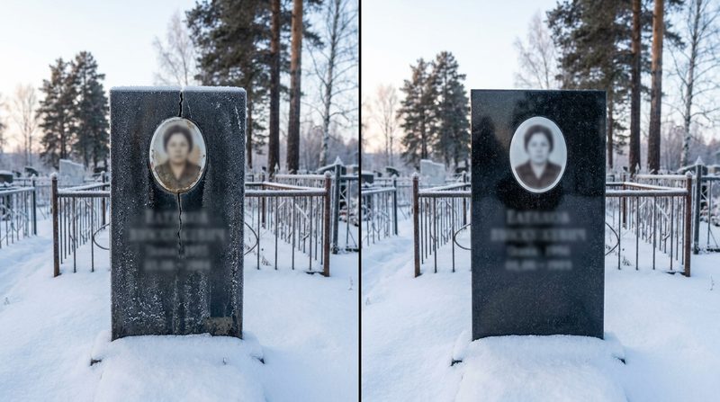 Реставрация памятника в Новокузнецке — пример 4