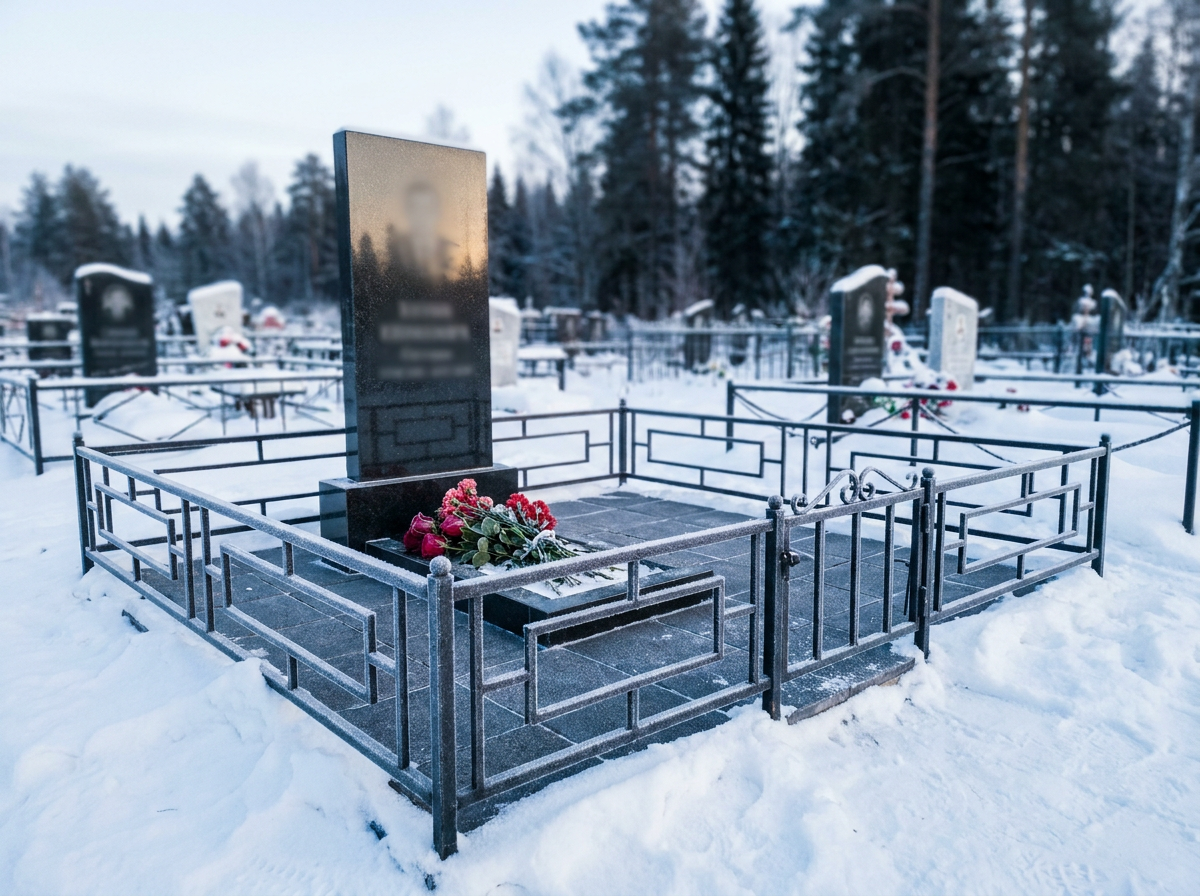 Уборка могилы в Новокузнецке — пример 3