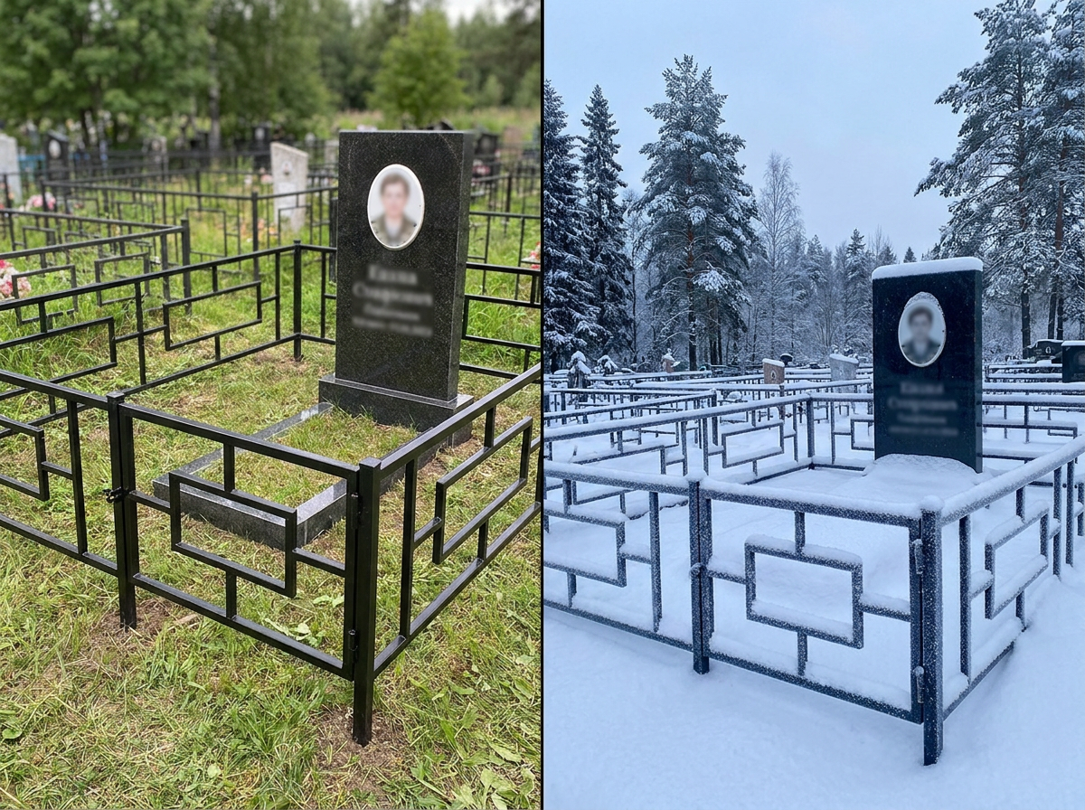 Установка ограды в Новокузнецке — пример 4