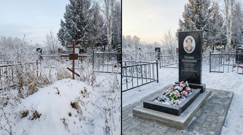 Установка памятника в Новокузнецке — пример 2