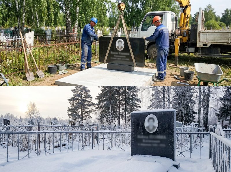 Установка памятника в Новокузнецке — пример 3
